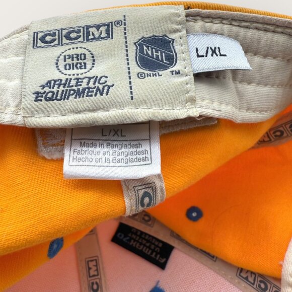 CCM St. Louis Blues Blue Yellow Hockey Cap Hat Embroidered Logo Size L-XL - Picture 8 of 8